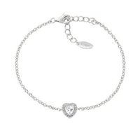 Bracciale Amen Donna Dolce cuore in Argento Zircone BRTICUBBZ